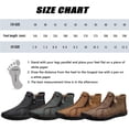 thumbnail image 2 of LASUDRAA Mens Ankle Boots Casual Fashion Loafers Shoes Side Zipper Boots Hand Stitching, 2 of 8