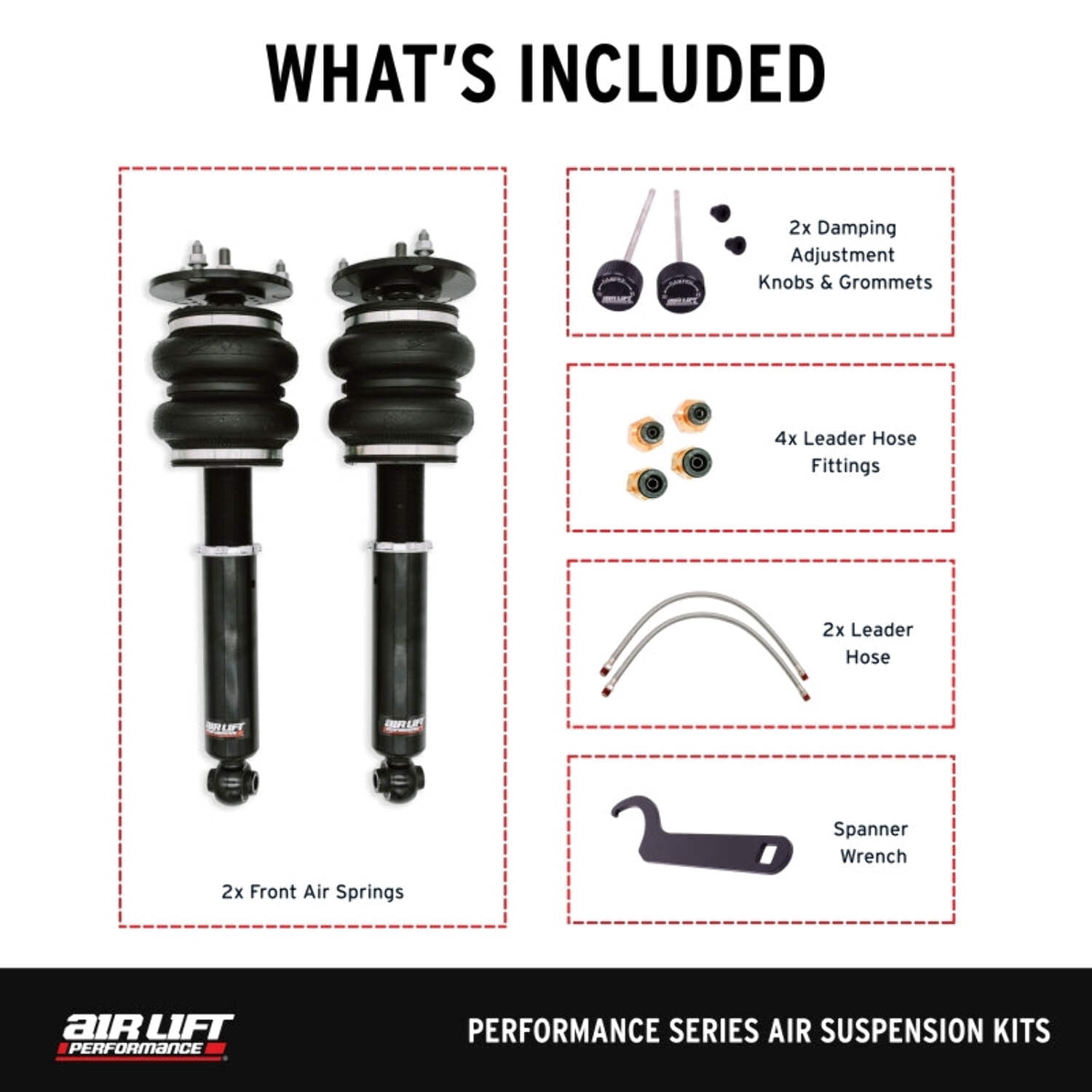 Air Lift Performance 89-00 Lexus LS400 Front Air Suspension Kit