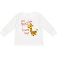 thumbnail image 3 of Inktastic My Peepaw Loves me- cute giraffe Boys or Girls Long Sleeve Toddler T-Shirt, 3 of 5