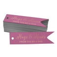 thumbnail image 1 of Inkdotpot Real Rose Gold Foil Hugs & Kisses From The Wedding Tags Favor Hang Paper Tags 100 Pieces, 1 of 6