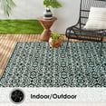 thumbnail image 5 of Nicole Miller New York Patio Country Danica Transitional Geometric Indoor/Outdoor Area Rug, Navy Blue/Ivory , 6'6"x9'2", 5 of 9