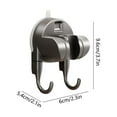 thumbnail image 3 of Strong Hold Adjustable Shower Head Holder Suction - No Drilling Required, Removable Suction Cup for Shower on Smooth Tiles & Bathroom Walls - Black, 3 of 6