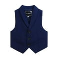 thumbnail image 3 of Bovxnpu Boys Suit Dress Clothes Boy's Formal Suit Vest, Boy's Button Down Jacket Collared Solid Color Waistcoat Western Tops Kids Wedding Outfit 11 Years, 3 of 4