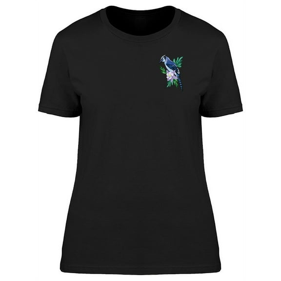 Lovely Exotic Bird Pocket Doodle T-Shirt Women -Image by Shutterstock, Female Large
