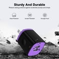 thumbnail image 7 of USB Wall Charger Block, Hootek 2.1A Dual Port USB Charger Block with 2Pack Android Charging Cord Type C Cable USB C Charging Cables 10ft USB Brick Charger Box Fast Charging Block for Samsung, Purple, 7 of 7