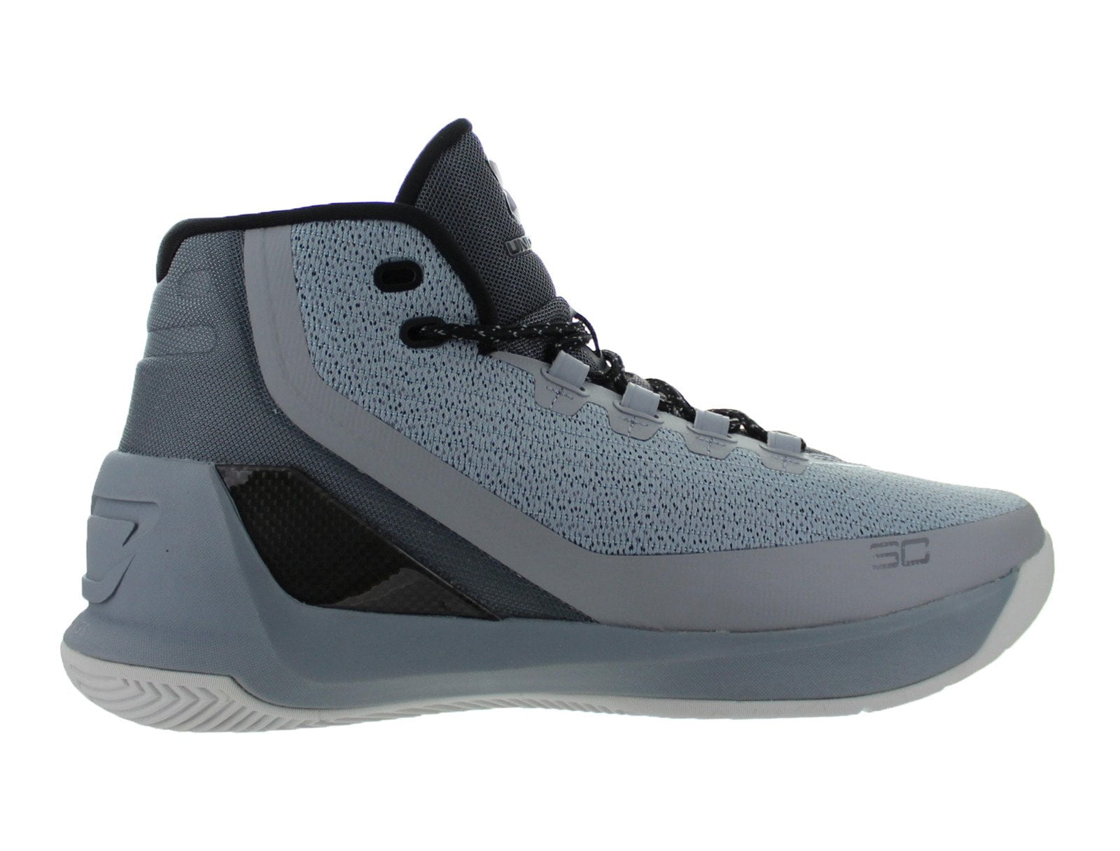 Mens Under Armour Curry 3 Grey Matter Steel Aluminum Black 1269279-035 ...