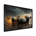 thumbnail image 2 of Designart "Vintage Grand Prix Racing Formula Car in Yellow and Black III" Architecture Framed Wall Art Decor - Modern Black Race Tracks Entryway Framed Wall Art Print, 2 of 6