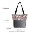 thumbnail image 3 of KLL Tote Bag for Women Rose Flowers Print Shopping Grocery Reusable Bags for Office School Shopping Travel, 3 of 6