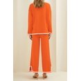 thumbnail image 2 of Conjunto Coordinado PRETTYGARDEN Suéter de Punto Naranja M, 2 of 7