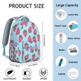 thumbnail image 6 of Fashion Strawberry Print Backpack - Perfect for Students & Women, Lightweight School Bag for College & Work, Spacious Laptop Backpack, Cute Strawberry Gift, 6 of 6