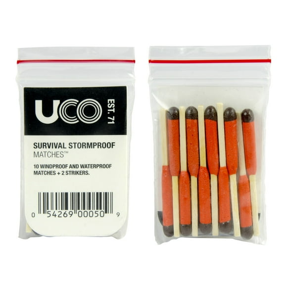 UCO Survival Stormproof Waterproof Matches with 2 Strikers