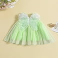 thumbnail image 2 of Bébé Fille Robe de Soirée Paillettes Papillon A-Ligne Princesse Robes, 2 of 9