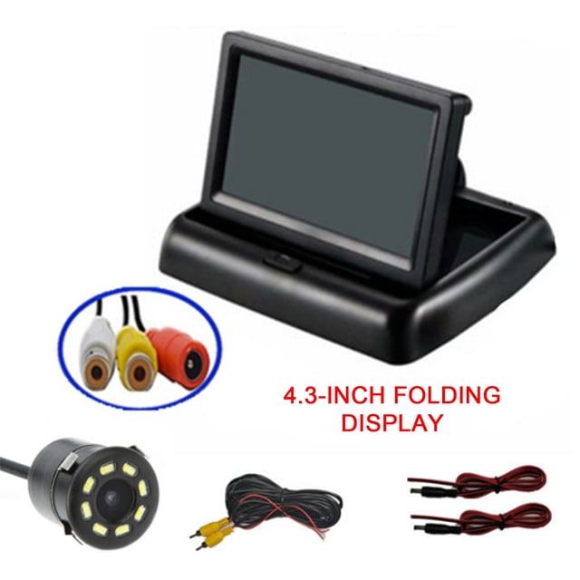 EGNMCR Car Monitor 4.3in Monitor For Rear View Camera Foldable Color TFT LCD 4.3in HD Screen For Car Reversing 1 monitor