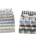 thumbnail image 5 of Pemberly Row 100 Percent Cotton Flannel Printed Sheet Set in Gray Plaid Finish, 5 of 10