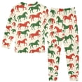thumbnail image 2 of joogoo Horse Artistic Pajamas Set Long Sleeve Soft Cotton Sleepwear 2 Piece 24M, 2 of 7