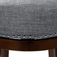 thumbnail image 5 of Furniture of America Jensen Swivel Bar Stools - Set of 2, 29", Light Gray, 5 of 6