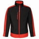 thumbnail image 1 of Regatta - Chaqueta Softshell Contraste para Hombre (Negro Azabache, Rojo Oriental), 1 of 4