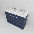 thumbnail image 6 of Dukes 48 in. W Navy Blue Double Bath Vanity, Cultured Marble Top, and Faucet Set, 6 of 10