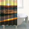 thumbnail image 3 of Rideaux de Douche Réutilisables Scène Colorée Ciel de Plage (3) Doublure de Douche Motif Polyester, Doublures de Rideau avec Crochets en Plastique 72x72 Pouces, 3 of 4