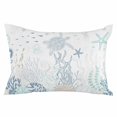 thumbnail image 2 of Coastal Body Pillow Cover, Pillowcase Protectors with Zipper, Breathable Decorative Throw Pillow Case Cover, Turquoise Blue Turtle Starfish Coral Jellyfish Pillow Shams for Couch Sofa 24x36Inch, 2 of 8
