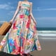 thumbnail image 4 of 2024 nuevo verano europeo y americano moda sin mangas tubo top cintura alta estampado vestido largo con tirantes, 4 of 5
