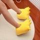 thumbnail image 5 of Pantuflas suaves y cálidas para hombres y mujeres, zapatos de algodón para el hogar, con diseño de pata de dinosaurio y monstruo, para la habitación de los padres e hijos, para invierno, 5 of 5