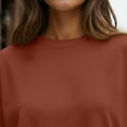 thumbnail image 6 of SUNBS T Shirts for Women Oversized Long Sleeve Basic Crewneck Tee Fall Winter Casual Blouses, Sizes S-3XL, 6 of 9