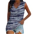 thumbnail image 1 of Camiseta holgada sin mangas con cuello redondo y estampado de flores informales de verano para mujer Pompotops lopia994493, 1 of 5