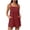Wine, variant on gbyLJF Womens Jumpsuit Casual Wide Leg Sleeveless Jumpsuits Solid Color Cropped Rompers Loose Fit Overalls with Pockets