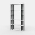 thumbnail image 4 of Ada Home Decor Sanborn Multiple Tier Open Shelf Modern Bookcase, Anthracite/White, 4 of 7