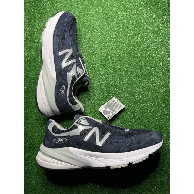 New Balance 990v6 Men’s SZ 9.5 D Med Running Shoes M990NV6 navy Suede *No Laces*