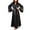 Black, variant on Tbopshirt Pajamas for Women Solid Color Home Wear Casual V-neck Belt Long Sleeve Pajama Dress,Womens Pajama Sets