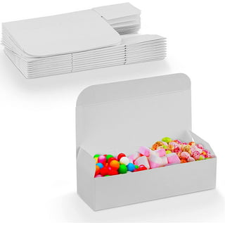 60 Pieces Gable Boxes White Treat Boxes White Candy Boxes Party Favor  Boxes White Paper Gable Gift Boxes Small Goodie Gift Boxes for Wedding,  Birthday Party, Baby Shower, 4.5 x 3.1