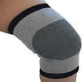 thumbnail image 2 of LOVEVER Bamboo Knee Sleeve (Pair) - Charcoal Elastic Compression Support Brace for Improved Circulation  Recovery  Arthritis Joint Pain - Sports  Running  Jogging Knee Brace for Men  Wome, 2 of 7