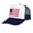 Navy - Flag, variant on American Flag Patriotic USA Classic 5 Panel Mesh Snap Back Trucker Hat [Navy - USA]
