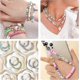 thumbnail image 4 of 9600pcs Clay Beads Jewelry Making Kit, 96 Colors Spacer Heishi Beads Flat Round Polymer Clay Beads with Letter Beads, Smiley Beads, and Elastic String, 4 of 4