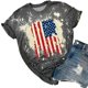 thumbnail image 5 of Blusa holgada de manga corta con cuello redondo y estampado a la moda para mujer Pompotops  hfajkhk130317, 5 of 7