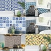18Piece Mosaic Tile Sticker Waterproof PVC Decal Bathroom Kitchen Wall Sticker Decor