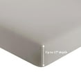 thumbnail image 2 of Marina Decoration 600 Thread Count Ultra Soft Deep Pocket Hotel Standard Solid Bedding Long Staple Percale Cotton All Season Sheet Set with Pillowcase, 2 of 7