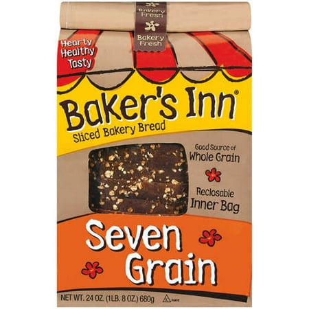 Baker's Inn: Seven Grain Sliced Bread, 24 oz
