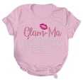 thumbnail image 1 of Hyknon Hauts pour Femmes Été Amoureux T-shirt Imprimé Col Rond Manches Courtes Haut Doux Pull Polyvalent pour Sortir, 1 of 4