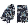 thumbnail image 3 of HSHDLDF Foulard Légère Mode Femme Imprimé Floral Hiver Automne Chaude Châle Foulard, 3 of 5