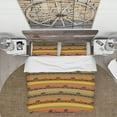 thumbnail image 2 of Designart 'African Wildlife with Ethnic Pattern' Tropical Bedding Set - Duvet Cover & Shams, 2 of 4