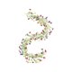 thumbnail image 1 of Guirnalda artificial de ratán verde con flores de imitación para colgar en la pared,decoración para el hogar,bodas y exteriores.Guirnalda de follaje artificial para puerta,repisa,pérgola,valla, 1 of 9