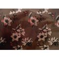 thumbnail image 5 of oneOone Cotton Silk Brown Fabric Floral Craft Projects Decor Fabric Printed By The Yard 42 Inch Wide-XN, 5 of 6