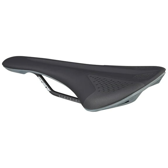 Spank SPIKE 160 Saddle - Black Grey Low Friction Synthetic Skin 265mm