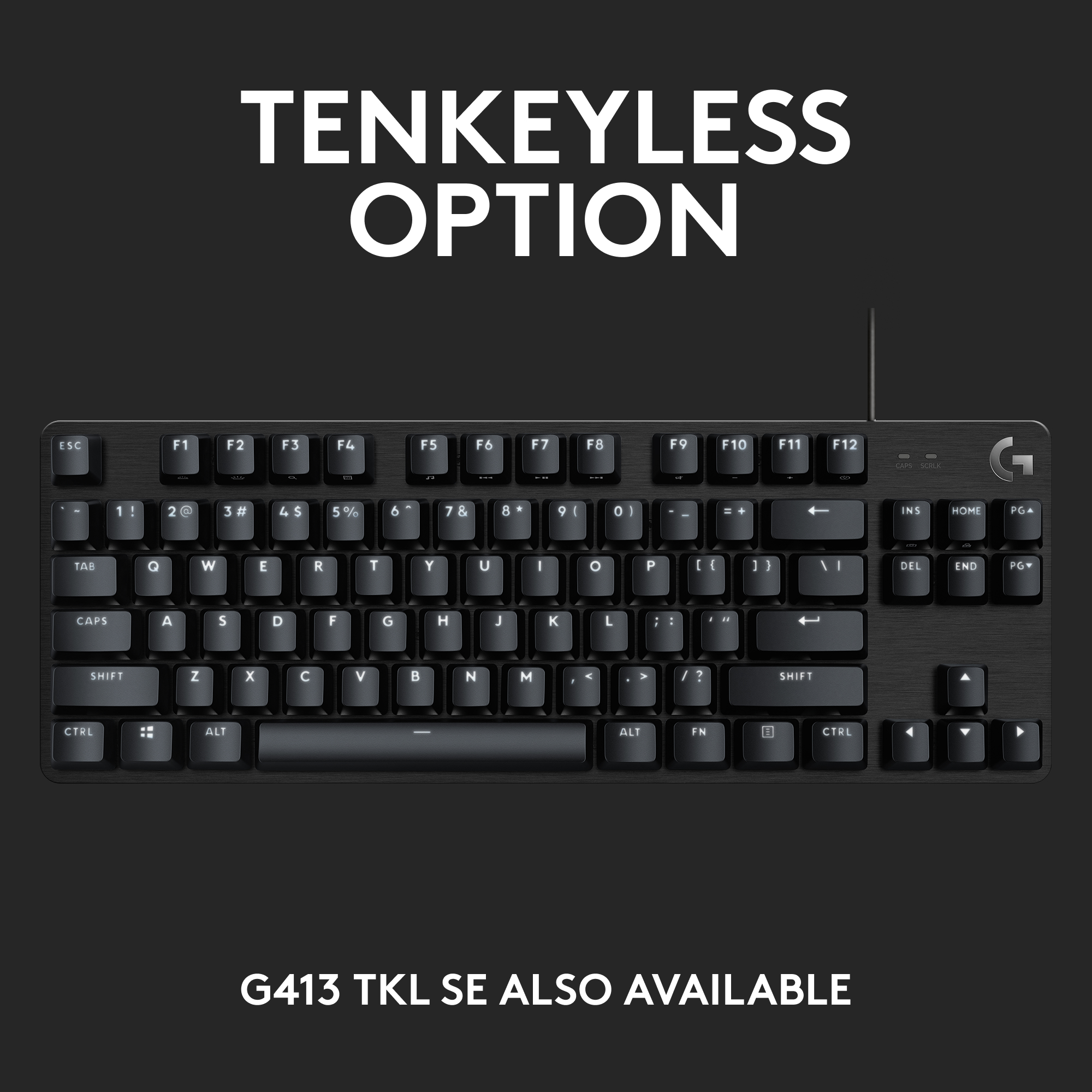 Logitech G413 SE Mechanical Gaming Keyboard, Black photo 6