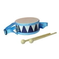 thumbnail image 4 of Tambor de caja de 6 pulgadas, juguete musical, correa ajustable para el hombro, artículos profesionales para fiestas Azul, 4 of 9