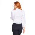 thumbnail image 3 of Blusa Con Corbata Mujer De Vestir Formal Casual Blanco blanco 3XG INCÃGNITA 330814, 3 of 5