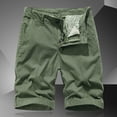 thumbnail image 2 of Mens Cargo Shorts Summer Casual Cargo Bermuda Shorts Breathable Army Green 30, 2 of 8